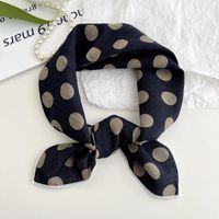 Women's Sweet Simple Style Color Block Cotton And Linen Printing Scarf sku image 20