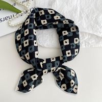 Women's Sweet Simple Style Color Block Cotton And Linen Printing Scarf sku image 13