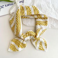 Women's Sweet Simple Style Color Block Cotton And Linen Printing Scarf sku image 42