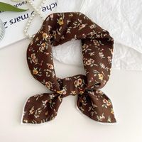 Women's Sweet Simple Style Color Block Cotton And Linen Printing Scarf sku image 46