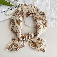 Women's Sweet Simple Style Color Block Cotton And Linen Printing Scarf sku image 54
