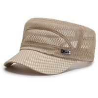 Men's Casual Grid Curved Eaves Military Hat sku image 4