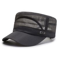 Men's Casual Grid Curved Eaves Military Hat sku image 2