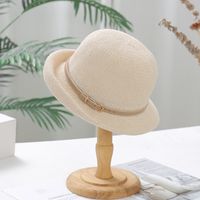 Women's Lady Solid Color Crimping Bucket Hat main image 3