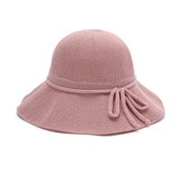 Femmes Dame Couleur Unie Grand Avant-toit Chapeau Seau sku image 4