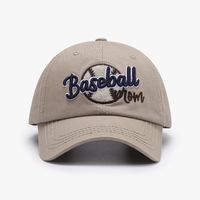 Unisex Basic Lady Simple Style Letter Curved Eaves Baseball Cap sku image 3