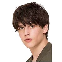 Men's Simple Style Street High Temperature Wire Short Straight Hair Wig Net main image 1