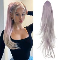 Women's Simple Style Casual Party High Temperature Wire Ponytail Wigs sku image 12