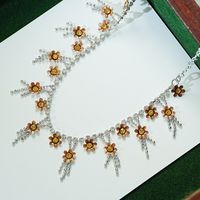 Casual Lady Solid Color Copper Plating Inlay Rhinestones Platinum Plated Bracelets main image 2