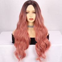 Women's Exaggerated Sexy Casual Party High Temperature Wire Centre Parting Long Curly Hair Wigs main image 3