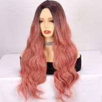 Women's Exaggerated Sexy Casual Party High Temperature Wire Centre Parting Long Curly Hair Wigs main image 2