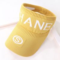 Women's Vacation Letter Flat Eaves Sun Hat main image 4
