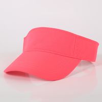 Unisex Simple Style Solid Color Curved Eaves Sun Hat main image 5