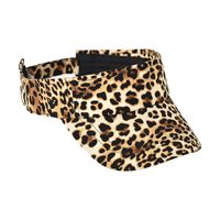 Women's Retro Simple Style Leopard Curved Eaves Sun Hat main image 5