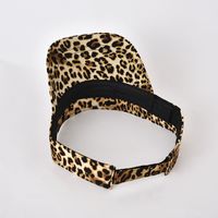 Women's Retro Simple Style Leopard Curved Eaves Sun Hat main image 3