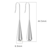 1 Pair Ig Style Elegant French Style Water Droplets Plating Stainless Steel 18k Gold Plated Ear Hook sku image 2