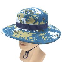 Adults Casual Solid Color Camouflage Flat Eaves Bucket Hat sku image 4