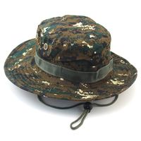 Adults Casual Solid Color Camouflage Flat Eaves Bucket Hat sku image 7