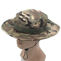Adults Casual Solid Color Camouflage Flat Eaves Bucket Hat sku image 12