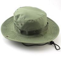Adults Casual Solid Color Camouflage Flat Eaves Bucket Hat sku image 23