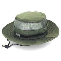 Adults Casual Solid Color Camouflage Flat Eaves Bucket Hat sku image 29