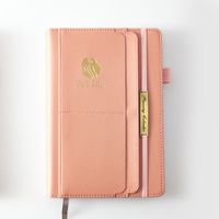 1 Piece Solid Color Class Learning Pu Leather Retro Notebook sku image 7