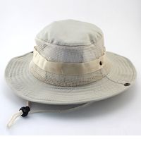 Adults Casual Solid Color Camouflage Flat Eaves Bucket Hat sku image 32