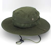 Adults Casual Solid Color Camouflage Flat Eaves Bucket Hat sku image 22