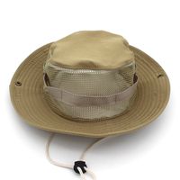 Adults Casual Solid Color Camouflage Flat Eaves Bucket Hat sku image 30