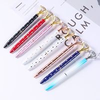 1 Piece Solid Color Class Learning Metal Cute Ballpoint Pen main image 6