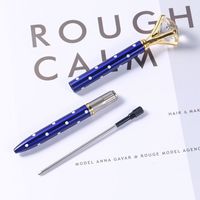 1 Piece Solid Color Class Learning Metal Cute Ballpoint Pen main image 3