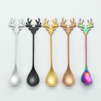 Christmas Cute Solid Color Stainless Steel Spoon 1 Piece main image 3
