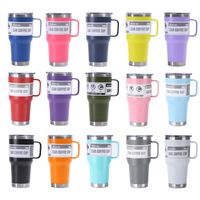 Elegant Retro Letter Stainless Steel Thermos Cup 1 Piece sku image 11
