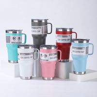 Elegant Retro Letter Stainless Steel Thermos Cup 1 Piece main image 4