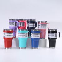 Elegant Retro Letter Stainless Steel Thermos Cup 1 Piece main image 3