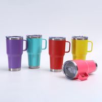 Elegant Retro Letter Stainless Steel Thermos Cup 1 Piece main image 2