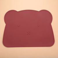 Cute Cartoon Bear Solid Color Silica Gel Tableware 1 Piece sku image 20