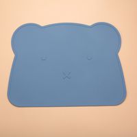 Cute Cartoon Bear Solid Color Silica Gel Tableware 1 Piece sku image 17
