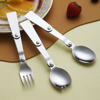 Casual Cute Solid Color Stainless Steel Spoon 1 Piece sku image 3