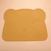 Cute Cartoon Bear Solid Color Silica Gel Tableware 1 Piece sku image 18