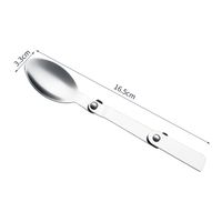 Casual Cute Solid Color Stainless Steel Spoon 1 Piece sku image 9