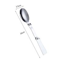 Casual Cute Solid Color Stainless Steel Spoon 1 Piece sku image 4