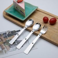 Casual Cute Solid Color Stainless Steel Spoon 1 Piece main image 3