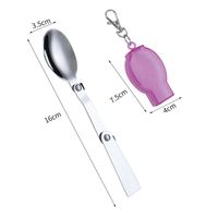 Casual Cute Solid Color Stainless Steel Spoon 1 Piece sku image 13