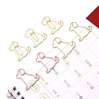 1 Piece Solid Color Class Learning School Metal Cute Paper Clip main image 5