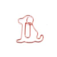 1 Piece Solid Color Class Learning School Metal Cute Paper Clip sku image 2