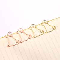 1 Piece Solid Color Class Learning School Metal Cute Paper Clip main image 3
