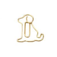 1 Piece Solid Color Class Learning School Metal Cute Paper Clip main image 2
