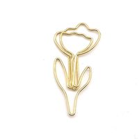 1 Piece Solid Color Class Learning School Metal Pastoral Paper Clip sku image 1