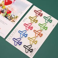 1 Piece Solid Color Class Learning School Metal Casual Paper Clip main image 6